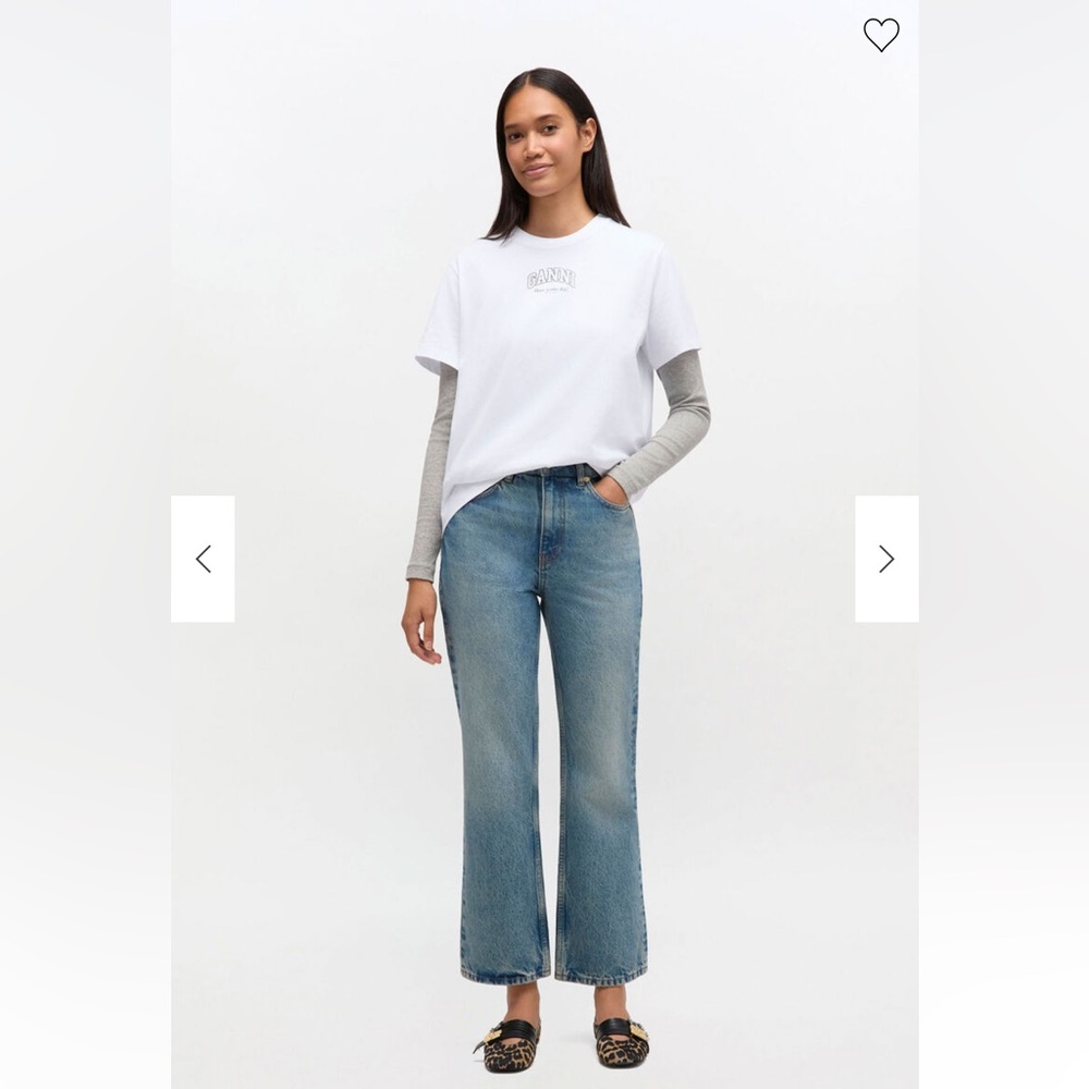 New with tag! Ganni organic cotton Betzy ankle jeans